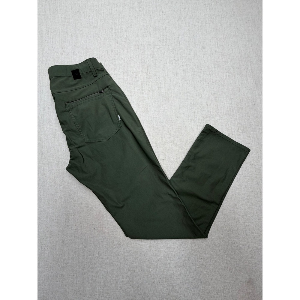 Vuori Meta Pants Mens 30 Dark Olive Green Technical Performance Trousers